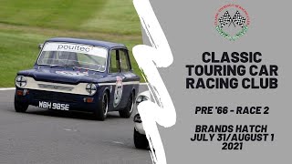 Classic Touring Car Racing Club  Pre 66  Brands Hatch  Race 2  2021 [upl. by Locin114]