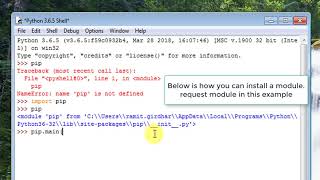 Python  How do I run pip on windows [upl. by Nnyla]