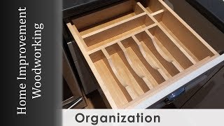 Drawer Organizer Build for Kitchen Makeover [upl. by Roswald471]