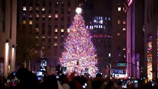 Rockefeller Center Christmas Tree Lighting 2022  Listen Up Live [upl. by Asillam]