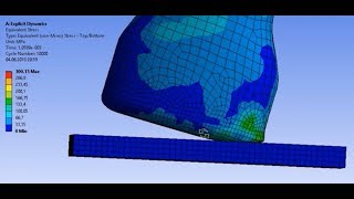 ANSYS Workbench 181 Tutorial 12 Bottle Drop  Explicit Dynamics  Impact  Drop Test  FEA [upl. by Popper]