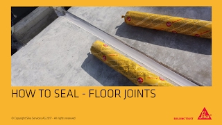 Application sealing floor joints [upl. by Harikahs203]