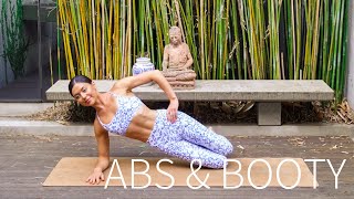 20 MIN ABS amp BOOTY WORKOUT  AtHome Pilates No Equipment [upl. by Albright401]