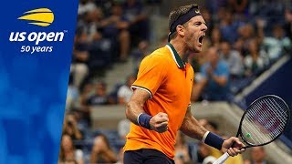 Juan Martin del Potro Holds Court vs Fernando Verdasco In Arthur Ashe  2018 US Open [upl. by Ynes228]