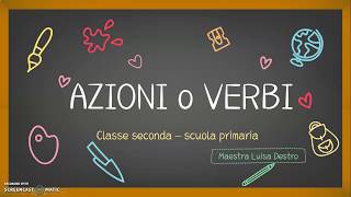 AZIONI o VERBI [upl. by Ardnuhs]