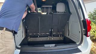 How To Fold The Seats On A Dodge Grand Caravan [upl. by Hasan346]