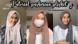 TUTORIAL PASHMINA PLISKET TIKTOK [upl. by Astrix287]