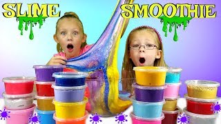 Mixing ALL MY SLIMES Giant DIY Slime Smoothie [upl. by Anni825]