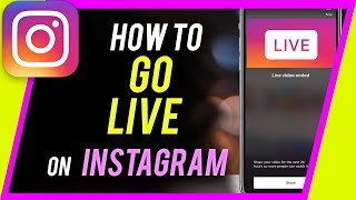 How to go LIVE on Instagram [upl. by Dnomso376]