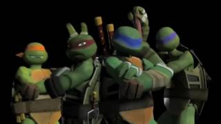 Teenage Mutant Ninja Turtles 2012 Theme Song Seasons 14 In Slow And Fast Motion [upl. by Lauer]