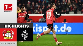 Unstoppable Wirtz Scores Twice  Bayer 04 Leverkusen  Borussia Mgladbach 31  Highlights  MD 18 [upl. by Claudina]