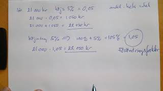 Matte 5000 1a 22 Beräkning av det nya värdet förändringsfaktor [upl. by Malik375]