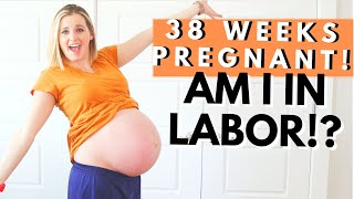 38 WEEKS PREGNANT  My Early Labor Symptoms [upl. by Wollis93]