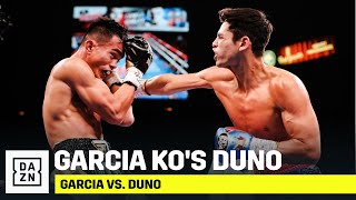 HIGHLIGHTS  Ryan Garcia KOs Romero Duno [upl. by Llevaj572]