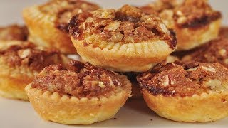 Pecan Tassies Classic Version  Joyofbakingcom [upl. by Lias]