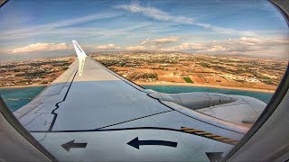 Ryanair Boeing 737800 Landing at Paphos Airport  GoPro 7 Black  Wing View [upl. by Losse]