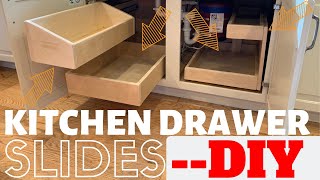 DIY Kitchen Drawers  Slides [upl. by Dich]