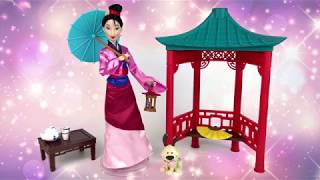 Mulan Tea Ceremony Doll Playset Review amp Unboxing Disney Store [upl. by Septima]