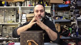 Louis Vuitton Train Case Restoration  Bedos Leatherworks 113 [upl. by Leumel302]