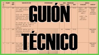 Como hacer un Guión Técnico v10 [upl. by Suehtomit]