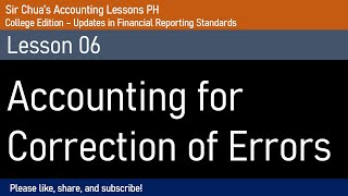 Accounting for Correction of Errors [upl. by Troxell]