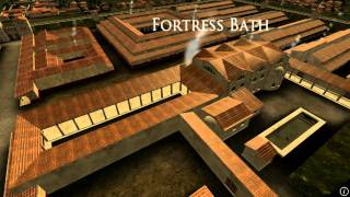 Animation of ancient Roman Fort in Caerleon Wales [upl. by Hulda]