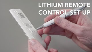 Louvolite Lithium Remote Control Set Up [upl. by Zosema]