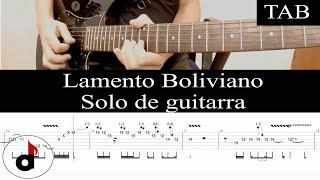 LAMENTO BOLIVIANO  Enanitos Verdes Felipe Staiti SOLO cover guitarra  TAB [upl. by Alaine]