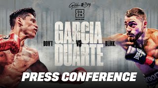 RYAN GARCIA VS OSCAR DUARTE PRESS CONFERENCE LIVESTREAM [upl. by Atolrac]