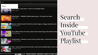 How to Search Inside YouTube Playlist for Videos [upl. by Anialeh]