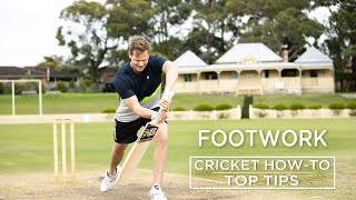 Footwork  Top Tips  Cricket HowTo  Steve Smith Cricket Academy [upl. by Dona379]