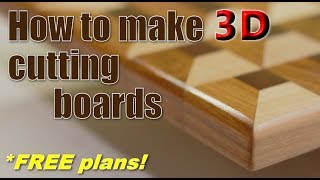 Woodworking How to make 3D cutting boards [upl. by Germain]