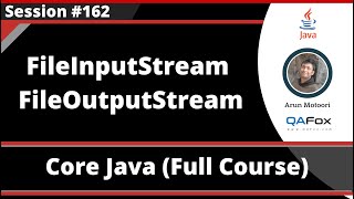 Java  Part 262  FileInputStream and FileOutputStream [upl. by Craw]