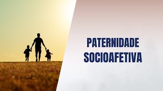 Paternidade socioafetiva [upl. by Burnight]