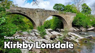 Kirkby Lonsdale Cumbria【4K】 Town Centre Walk 2021 [upl. by Owena]