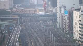 Live 東京・浜松町駅 ライブカメラ Live Stream of Hamamatsucho railway tracks Tokyo [upl. by Leventis]