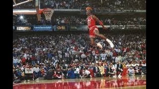 Michael Jordan Dunks from Free throw line 1987 [upl. by Bunting597]