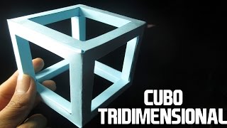 Como Hacer un Cubo de Papel Tridimensional│PROYECTOS ESCOLARES [upl. by Eibot344]