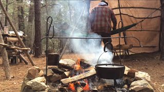 CAMP COOKING  Dutch Oven Beef Stew  Cast Iron Wednesday [upl. by Mook346]