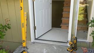 Jeld Wen Front Door Installation  Really crappy products and craftsmanship PART 1 [upl. by Diann67]