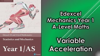 Edexcel A Level Maths Mechanics 1  Variable Acceleration [upl. by Neruat]