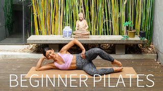 25 MIN FULL BODY PILATES WORKOUT FOR BEGINNERS No Equipment [upl. by Kahle]