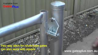 Gate Latch 2 way for round pipe and square [upl. by Anierdna]