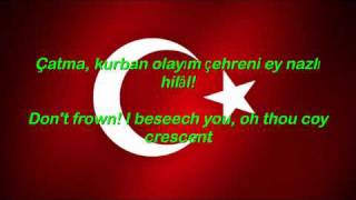 Istiklal Marsi  Turkey National Anthem English lyrics [upl. by Valentia]