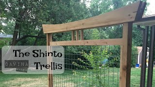 The Shinto Trellis Build  Woodworking Inspired by a Japanese Torii Gate for the Garden [upl. by Aneliram]