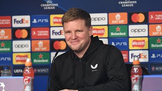 PRESS CONFERENCE  Eddie Howe preAC Milan H [upl. by Boyer]