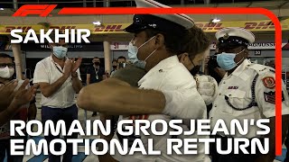 Romain Grosjean Meets The People Who Helped Save His Life  2020 Sakhir Grand Prix [upl. by Acitel]