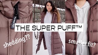 ARITZIA NEW SUPER PUFF REVIEW  New vs Old Version Long  Winter 2021 [upl. by Aohsoj]