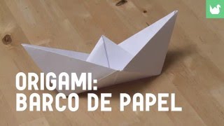 Cómo hacer un barco de papel  Origami [upl. by Carrick]