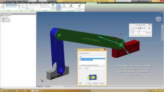 Inventor 2016 Dynamic SimulationSlider Mechanism [upl. by Salina]